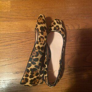 Leopard Print J Crew Flats- Size 8.5